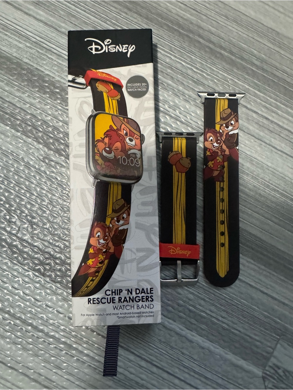 Disney Chip 'n Dale Rescue Rangers Black & Yellow Apple Watch Band